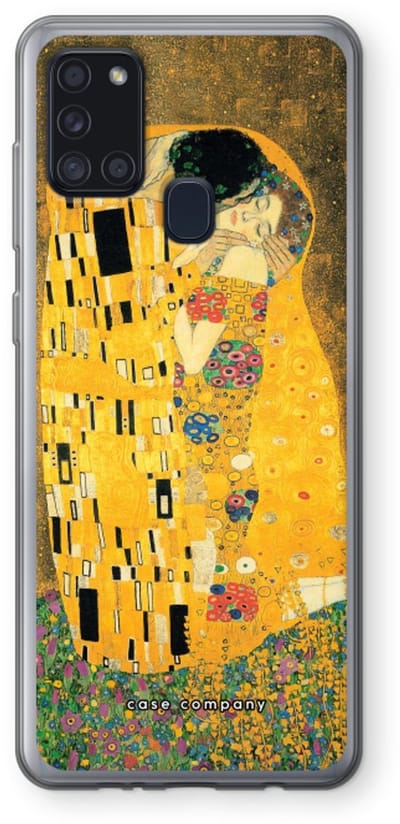 Case Company® - Hoesje geschikt voor Samsung Galaxy A21s hoesje - Der Kuss - Soft Cover Telefoonhoesje - Bescherming aan alle Kanten en Schermrand