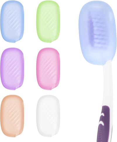 Tandenborstel Beschermers - Hoesjes Set - Reis Hygiëne - Zes Kleuren - 6 Stuks - Multicolor