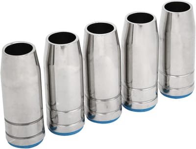 5 Stuks 12.5mm Tapered Gas Nozzle van Electroplated Koper voor Hittebestendige MIG MAG Lasapparatuur en Vervangingen