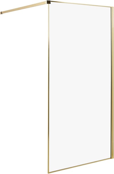 WASPAM - Douchescherm - Goud - 100 x 190 cm - Veiligheidsglas