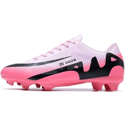 Hoge Kwaliteit Heren Voetbalschoenen Society Ultralichte Turf Voetbalschoenen Kinder Sneakers Training Voetbalschoenen Chuteira Campo 32-46 34 pink