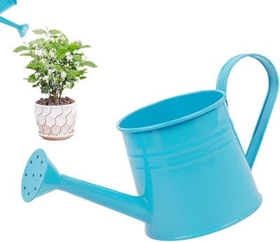 Gieter Kamerplanten - Metalen Vaas - Planten Verzorgen - Lange Dunne Uitloop - 1 Liter - Blauw