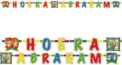 Letterslinger Hoera Abraham 50