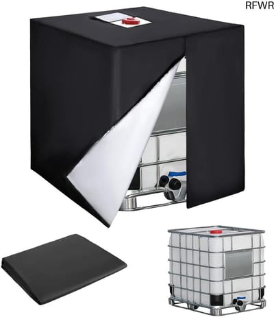 RFWR® Waterreservoir Afdekking 1000L - UV Beschermzeil voor IBC Tank - Slijtvaste en Waterdichte Bescherming