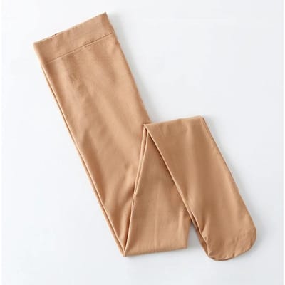 Grote Maten 130Kg Fluwelen Panty Kousen Lente Herfst Dikke Mode Kousen Medias Mujer Comfortabele Beenmode Voor Vrouwen M beige