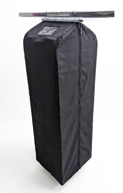 Bleijenberg Zwarte Kledinghoes 135 cm met Klem - Nylon Kledingzak met Rits - 135x57x40 cm