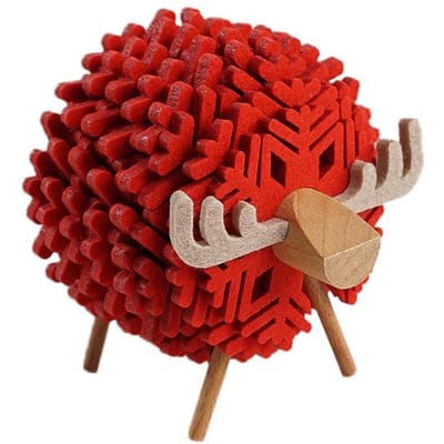 Elk Vorm Drank Onderzetters Kopjes Onderzetters Geïsoleerde Ronde Vilt Kopjes Matten Creatieve Thuis Kantoor Tafel Decor Kunst Handwerk Cadeau 2023 Nieuw