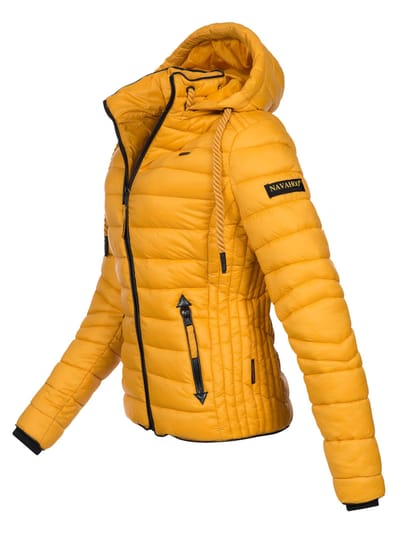 Navahoo Dames Gewatteerde Jas Lulana – Licht, Trendy & Afneembare Capuchon