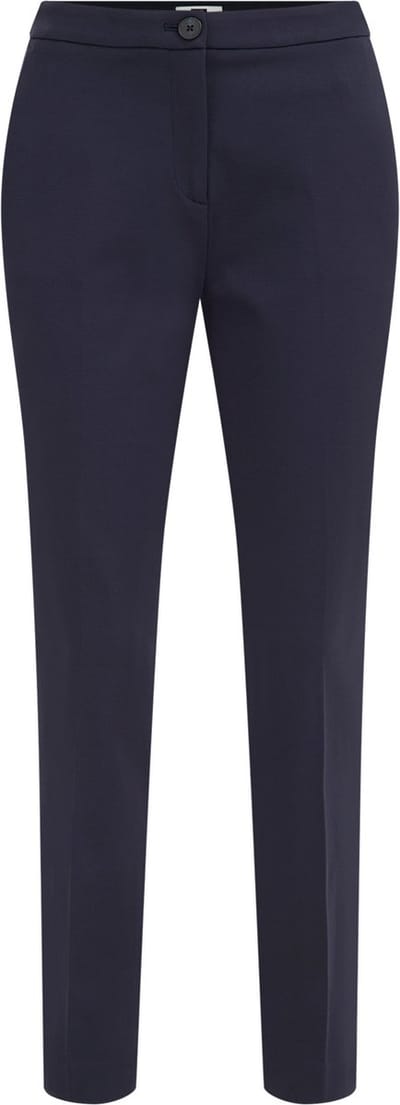 WE Fashion Dames slim fit pantalon met stretch