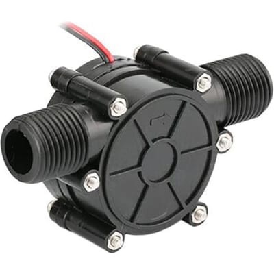 Waterstroompomp Hydro-elektrische Micro Hydro Tap Waterstroom Hydraulische High Power DIY Generator 12 V black