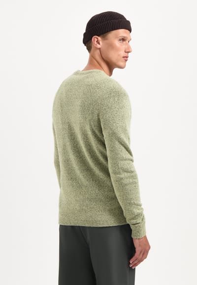 No Excess Pullover Crewneck Soft Wool Blend Light Moss Maat: 3XL | Sweaters Outlet | Heren | Groen