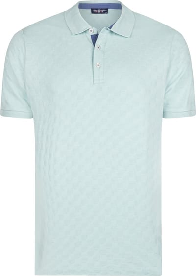 Jimmy Sanders Poloshirt Korte Mouw - Poplin Blouse - 100% Katoen Heren Mint - S