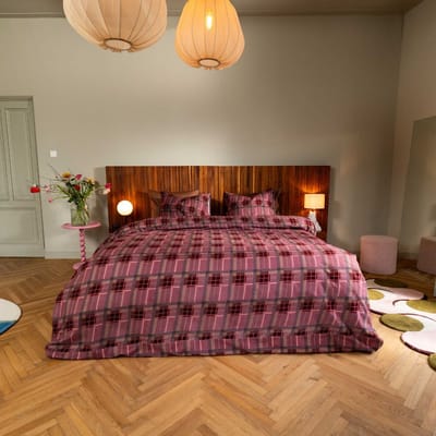 Kayori Betsu Dekbedovertrek Flanel - 200x200-220 + 2 slopen - Superzacht & Isolerend - Tweepersoons - Rood