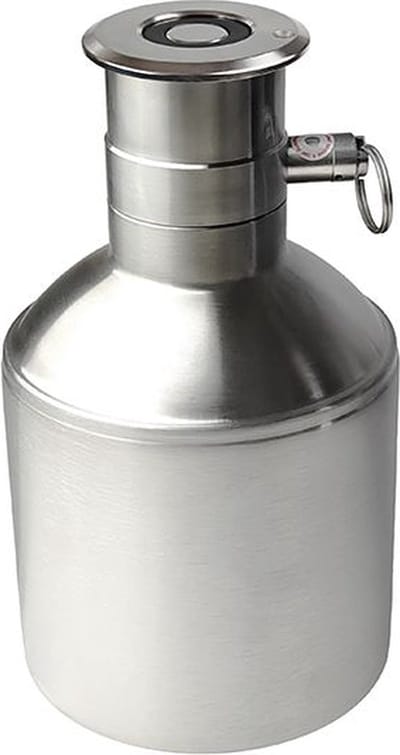 RVS 2 liter vat Platteschuif