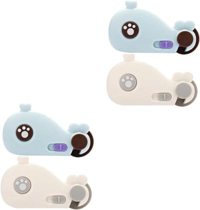 Kindersloten Kast - Baby Beveiliging Lades - Veiligheid Thuis - Schattig Walvis Ontwerp - 10.2 x 6 x 3 cm