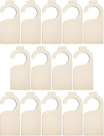 14 stuks houten garderobekastscheidingswanden, doe-het-zelf algemene kledingscheidingswanden, beschrijfbare kastscheidingswanden voor het sorteren van kleding, kleur en maat, herbruikbare