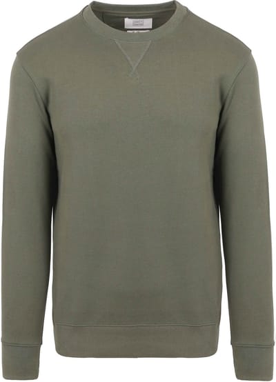 King Essentials The George Sweater Olijfgroen - Maat S - Heren - Sweaters
