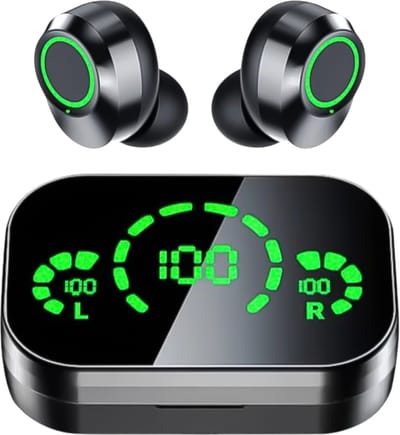 Otiume - Volledig Draadloze Oordopjes - HiFi Extra Bass geluid - Touch bediening - Draadloze Oortjes - Zweet- en regenbestendig - Sport oortjes - Bluetooth