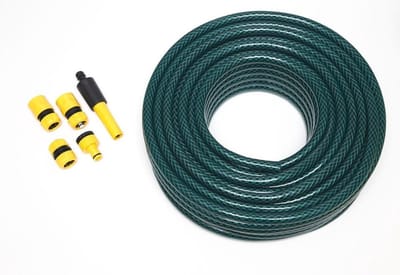 Tuinslang - Bevewateringsslang - Planten Water Geven - Heavy Duty PVC - 15 Meter Lengte - Groen