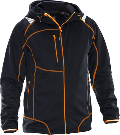 Jobman 5150 Hoodie Vision 65515053 - Zwart/Oranje - S