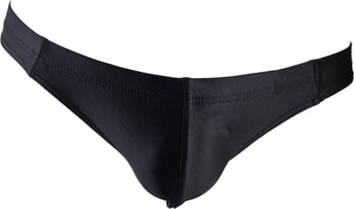 BamBella ® - Onderbroek - maat S/M - ondergoed Zwart heren onderbroeken glans stof lycra