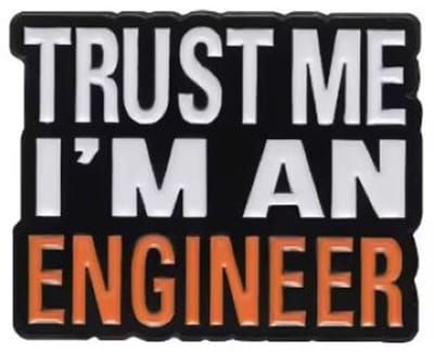 Pin Broche - enamel pin - kledingspeld - Trust engineer