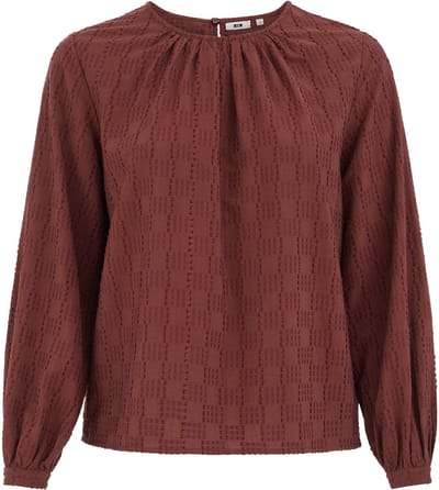 WE Fashion Dames Blouse met structuur - Curve