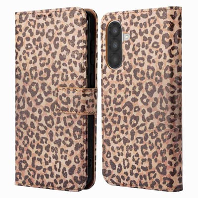 imoshion Hoesje - Geschikt voor Samsung Galaxy A36 - Design Bookcase smartphone - Leopard Mood