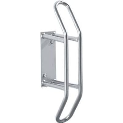 Wand-fietsenrek, 90° recht, voor banden tot B 55 mm, B 250 x D 230 x H 540 mm, staal gegalvaniseerd, 1 parkeerplek