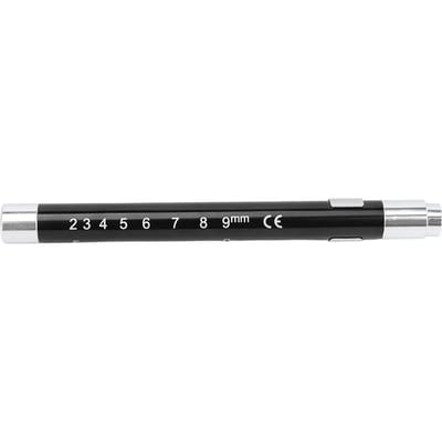 Lampe stylo LED Éclairage blanc Tête concave Alliage d'aluminium Lampe stylo médicale pour la gorge Bleu noir