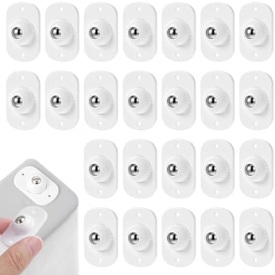 24 Stuks Zelfklevende Balrollen voor Keukenapparatuur en Meubels, 360° Rollen voor Afvalbak en Huishoudelijk Gebruik