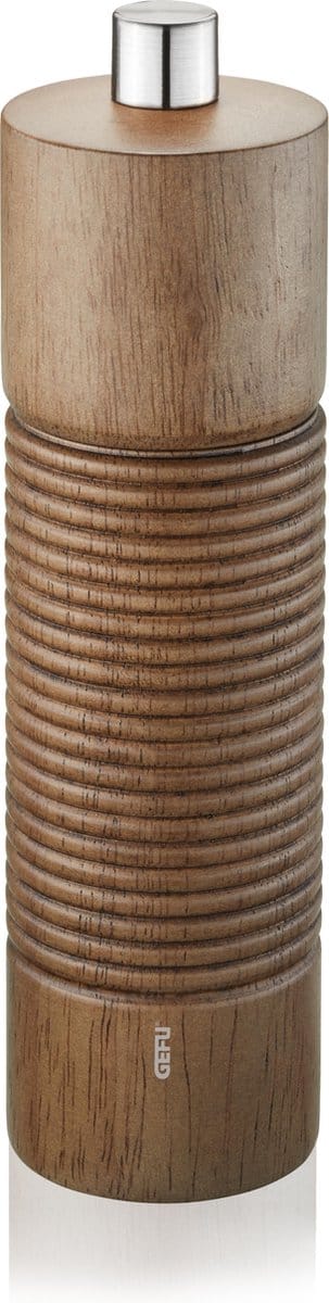 GEFU TEDORO Peper- en Zoutmolen – 15 cm – Handmatige Kruidenmolen – Bruin