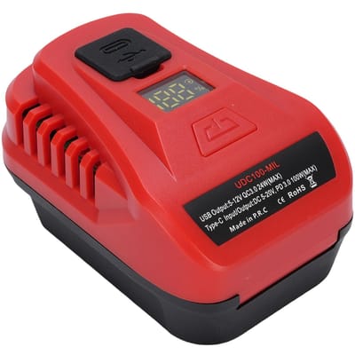 Adaptateur de batterie USB 100W Chargeur Onduleur Station d'alimentation 2 en 1 Charge rapide bidirectionnelle pour 48111828