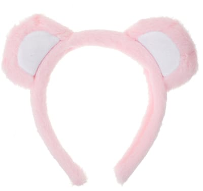 Dailygoods- Haarband Berenoren - Pluche Hoofdband - Volwassenen - Feestaccessoire - Cosplay - Afmetingen 20x18x2 cm - Hoofdtooi