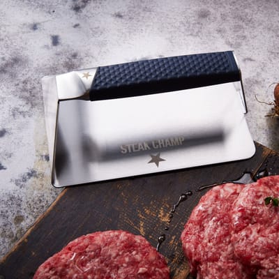 Steak Champ Burger & Steak Press XXL – RVS – Voor Grote Hamburgers & Steaks
