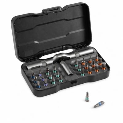 VHV - Schroevendraaierset - 24-in-1 magnetische gereedschapsset - verwisselbare bits en draagbaar - voor huisreparaties en kleine klussen