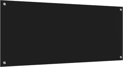vidaXL - Keukenachterwand - Zwart - 120 - x - 50 - cm - gehard - glas