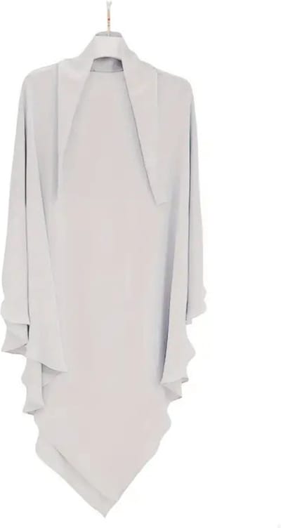 Bovista Hoofddoek - Hijab - Dames - Abaya - Sjaal - Islamitische Kleding - Moslim Kleding - Alhamdulillah - Lichtgrijs
