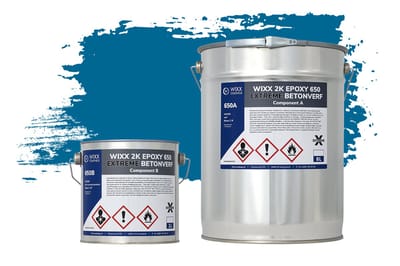 Wixx 2K Epoxy 650 Extreme Betoncoating - 10L - RAL 5017 | Verkeersblauw