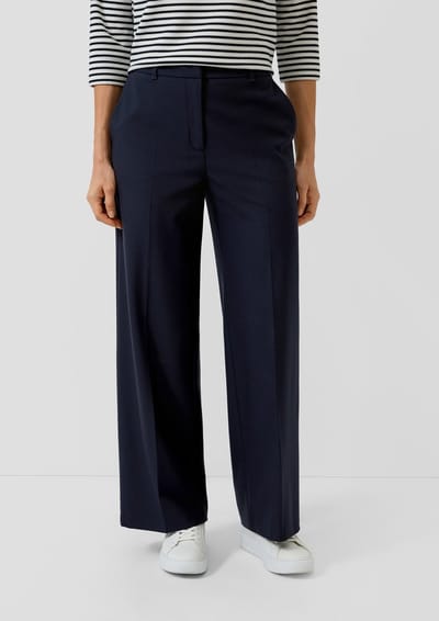 s.Oliver BLACK LABEL - Dames broek - Maat 42 - Vrouwen - MARINE - voering