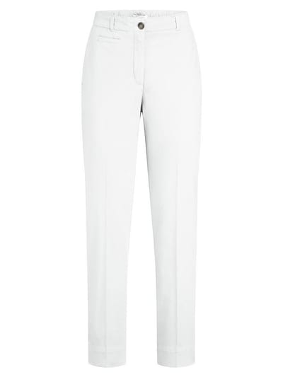 Enkellange broek Van Peter Hahn wit