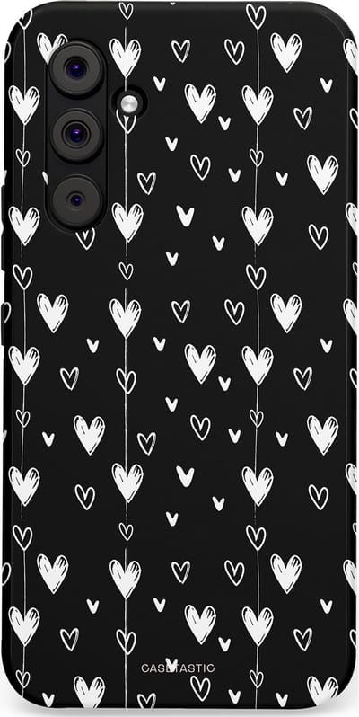 Casetastic Hoesje Geschikt voor Samsung A54 (5G) - Stijlvolle Beschermende Duo-layer Case - Hangend Hartje