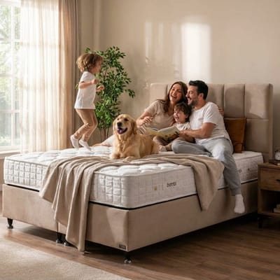 BSS Bedding Golden - boxspring bed met opbergruimte - boxspring 140x200 - incl. luxe matras en hoofdbord