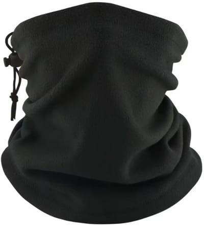 Go Go Gadget - 3 in 1 Mondmasker/ Muts/ Nekwarmer - Multifunctioneel gebruik - Fleece - Winter warm - Verstelbaar - 1 stuk - Zwart