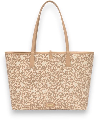 TOUS L. K Mini Double-Way Beige Reiswieg Tas