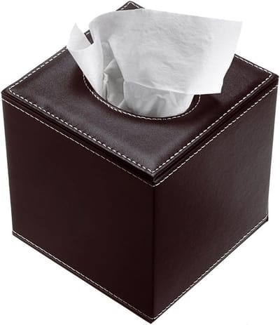 Handgemaakte PU doos voor rechthoekige zakdoeken - Stijlvolle opbergruimte voor tissues en accessoires