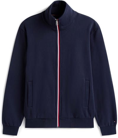 Tommy Hilfiger Sweater Global Stripe Zip Th - Fashion Wear - Volwassen