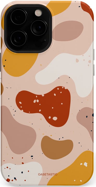 Casetastic Hoesje Geschikt voor Apple iPhone 13 Pro Magsafe - Stijlvolle Beschermende Duo-layer Case - Terrazzoque