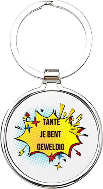 Akyol - Tante je bent geweldig Sleutelhanger - tante - De liefste tante - Tante sleutelhanger - sleutelhanger - Sleutelhanger voor tantes - Familie sleutelhanger - verjaardagscadeautje - cadeau voor de liefste tante - Aunt - 4 x 7,5 CM