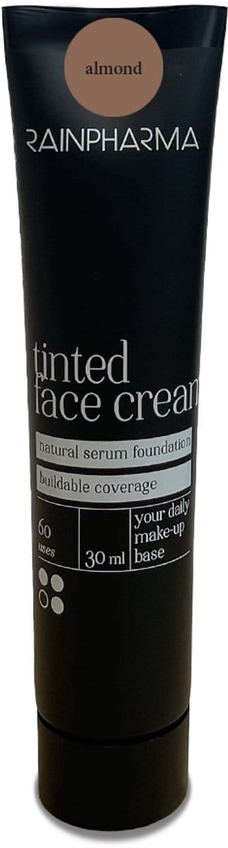 RainPharma Tinted Face Cream – Getinte Dagcrème & Serum Foundation – Natuurlijk & Egaliserend – 30ml – Almond